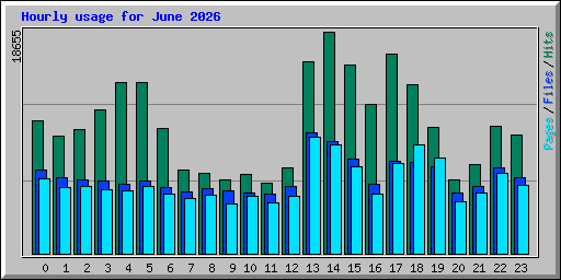 Hourly usage for June 2026