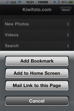 Kiwifoto iPhone App